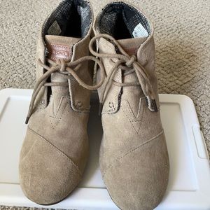 TOMS wedge booties